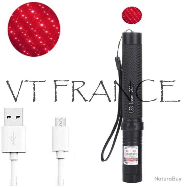 Pointeur Laser Haute Puissance Rechargeable-Rouge Red