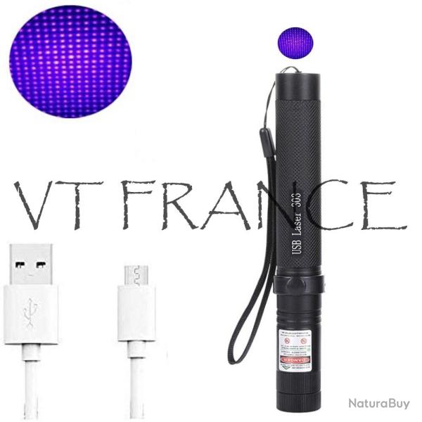 Pointeur Laser Haute Puissance Rechargeable-Violet