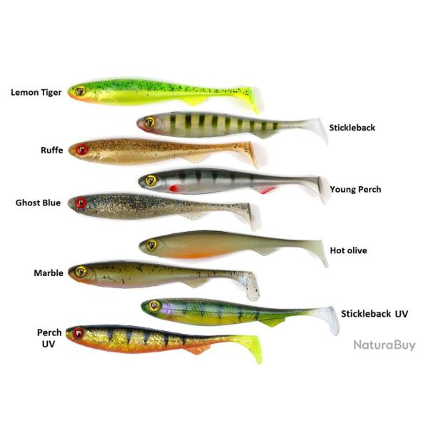 SLICK SHAD 13CM PAR 1 UV Chartreuse ayu