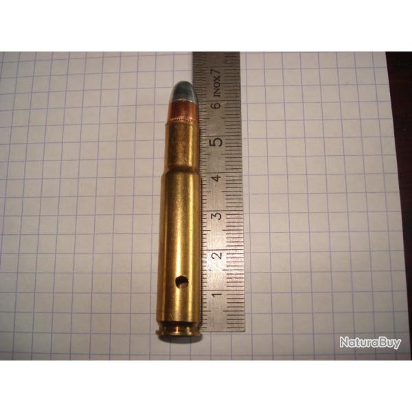 une cartouche  32 remington ogive demi blind�e silvertip, neutralis�e, perc�e, percut�e