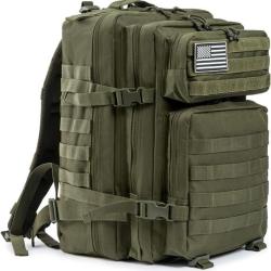 Sac &agrave; Dos Militaire Tactique 45L Molle Grande Capacit&eacute; &Eacute;tanche Chasse P&ecirc;che Randonn&eacute;e Escalade Vert