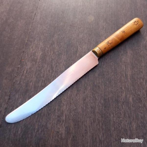 Couteau de table CHAPERON NONTRON Manche en Bois