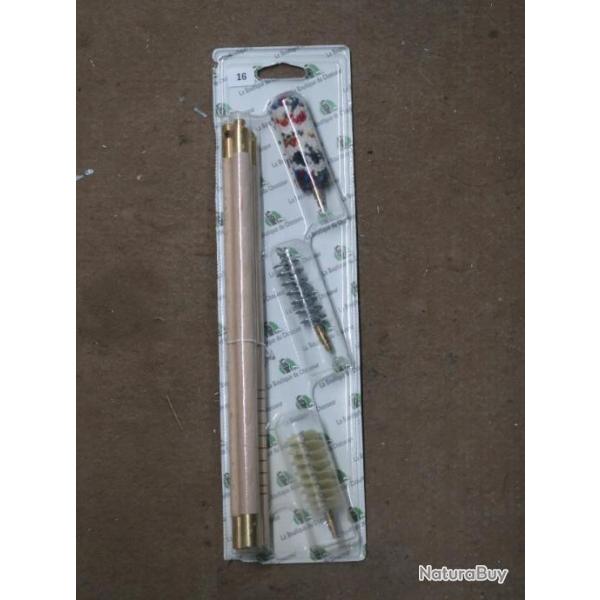 Kit de nettoyage neuf calibre 16 baguette et ecouvillons REF 37/2023