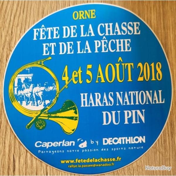 Autocollant chasse / p�che,  f�te carrouges 2018