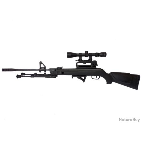 Carabine Gamo SHADOW 1000AR15M16-TACT + BIPIED + Lunette 4 x 32 Ret. Mil Dot Cal.5,5 mm 19,9 joules