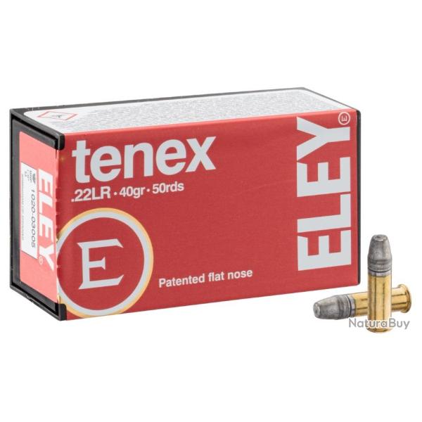Cartouches Eley Tenex Flat Nose Cal. 22LR
