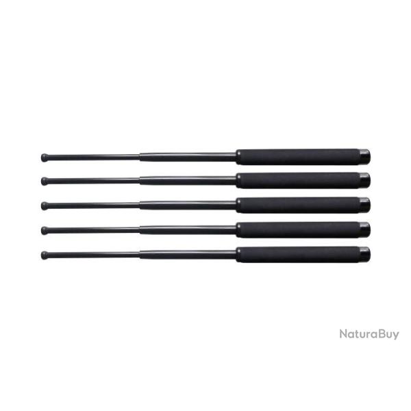 LOT DE 5 MATRAQUES TELESCOPIQUES ACIER