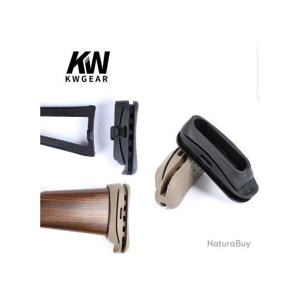 Tampon Anti-Recul Antichoc Caoutchouc Pour Fusil Couleur Noire Taille 105/25,5 mm