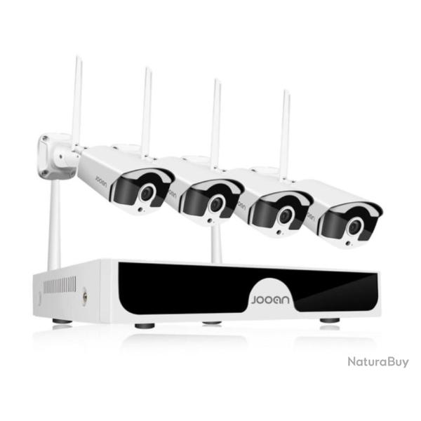 Systeme de VIDOSURVEILLANCE sans FIL 4 camras, WIFI avec application smartphone