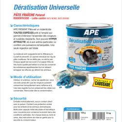 App&acirc;t raticide en p&acirc;te fra&icirc;che Patara 10kg