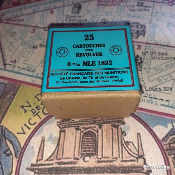 8 mm 1892 (Soci�t� Fran�aise des Munitions): Reproduction boite cartouches (vide) SFM 10261636