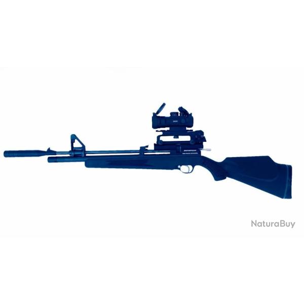 CARABINE PCP SNOWPEAK PR900R S-AR15M16-RED DOT Calibre 4,5 mm, 19,9 Joules