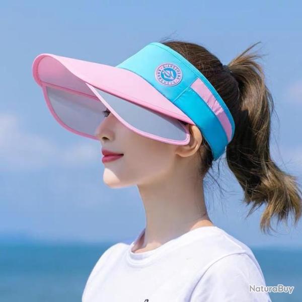 Nouveau Tendance Casquette Sans Bonnet Large bord Protection UV Soleil Sport Randonn�e Plage B/R