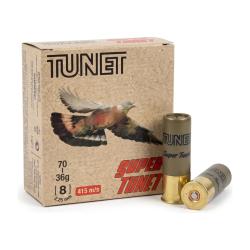 CARTOUCHES DE CHASSE TUNET SUPER TUNET CAL 12 bourre a jupes plomb de