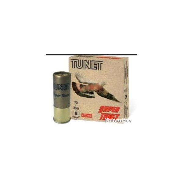 CARTOUCHES DE CHASSE TUNET SUPER TUNET CAL 12 bourre a jupes plomb de