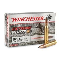 Cartouche &agrave; balle Winchester 300wm Extreme Point 180GR 