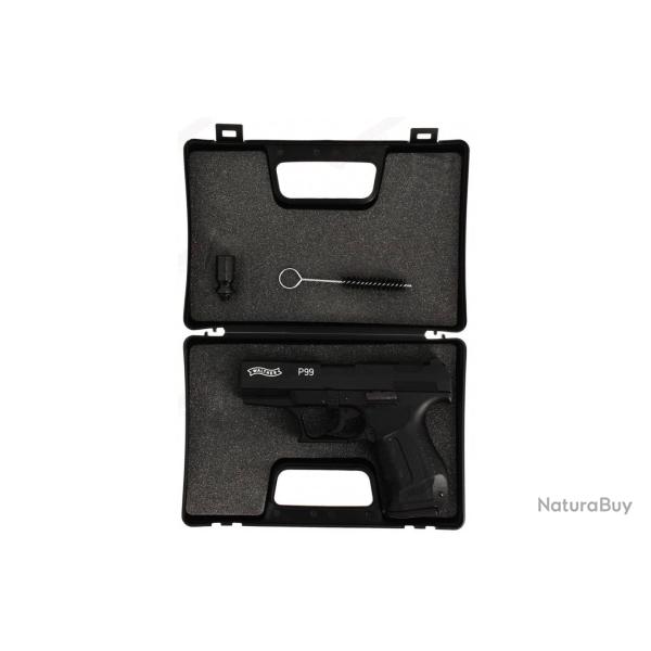PACK Pistolet Walther P99 Noir Umarex 9mm PAK + 50 cartouches � blanc Titan 9mm PAK 