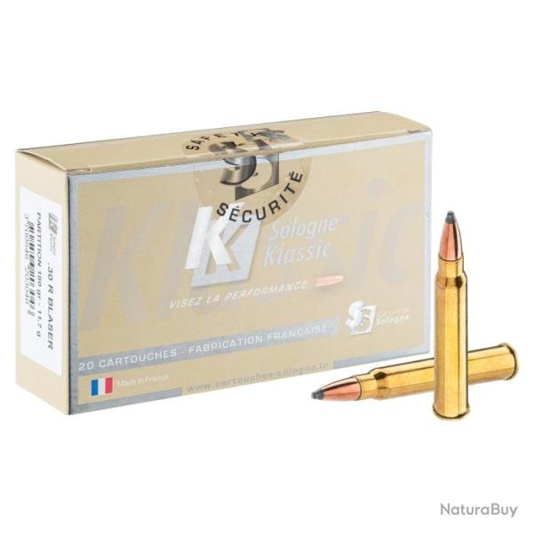 Balles Sologne - Cal. .30 R Blaser Nosler Partition - Par 1