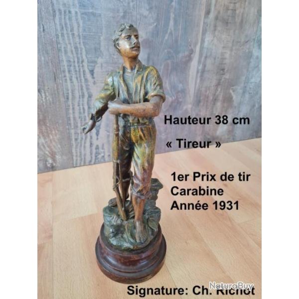 Prix de tir 1931  hauteur 38 cm