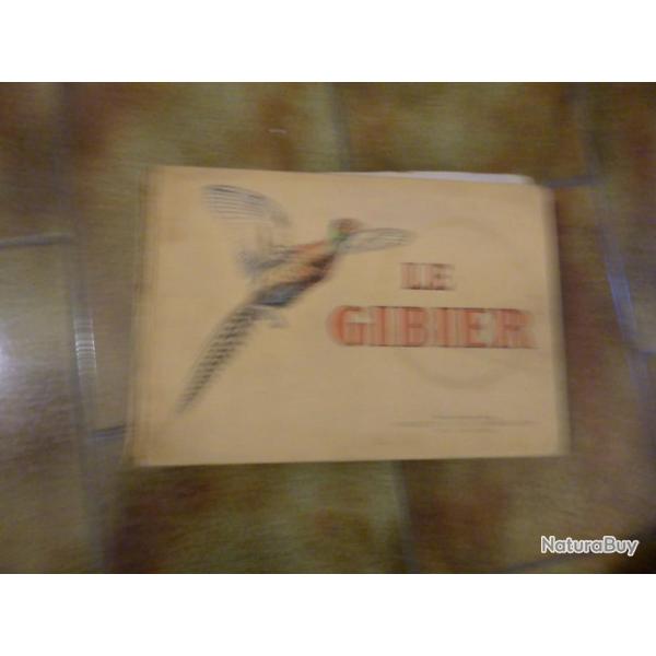 LIVRE EDITE PAR MANUFRANCE :LE GIBIER