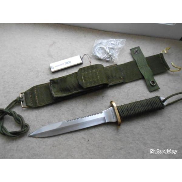 TRES RARE CUSTOM DE POIGNARD FA�ON E K,PIECE ARTISANALE UNIQUE