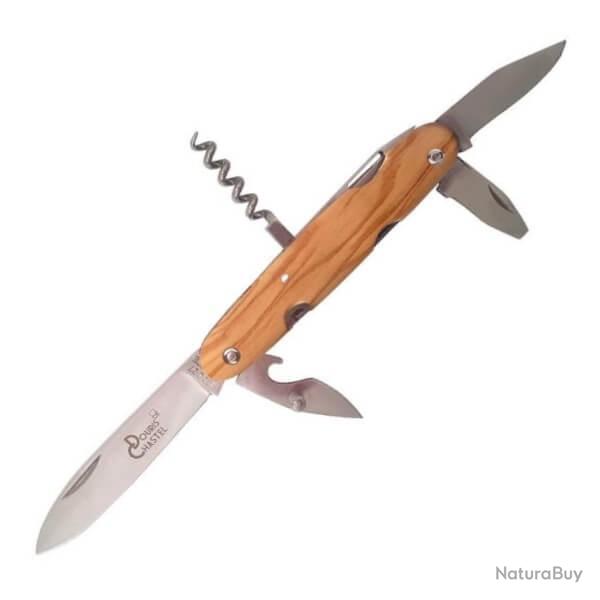 Couteau de poche Douris Chastel " Navette" olivier 6 pi�ces