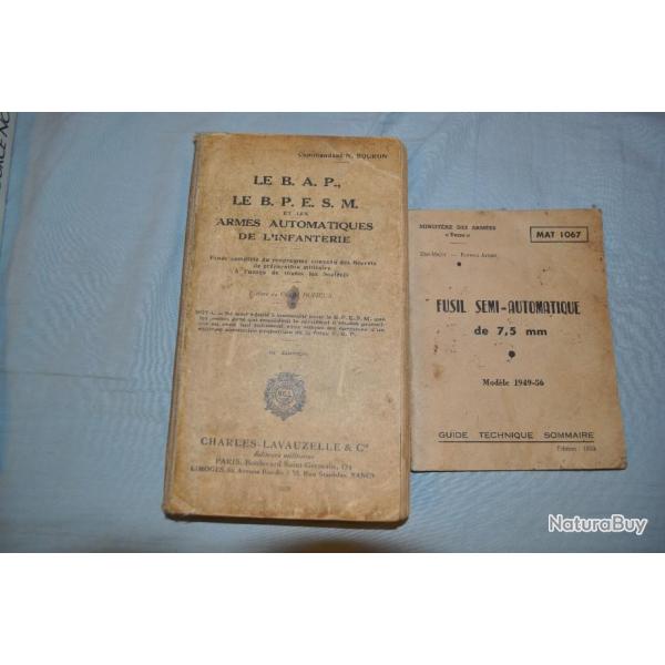 Livre de collection tr�s ancien de 1938 : armes automatiques de l'infanterie