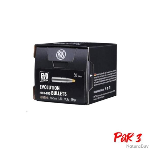 Ogives RWS Evo - 11,9 g / Par 3 / 30