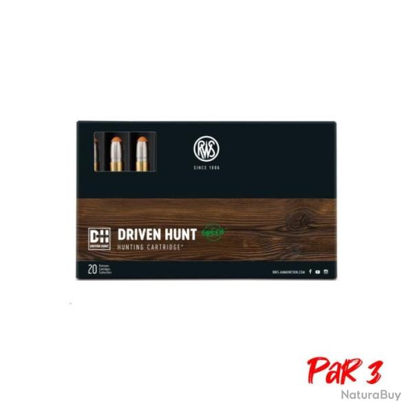 Balles RWS Driven Hunt Green - Cal. 308 Win Mag - 10.7 g / Par 3