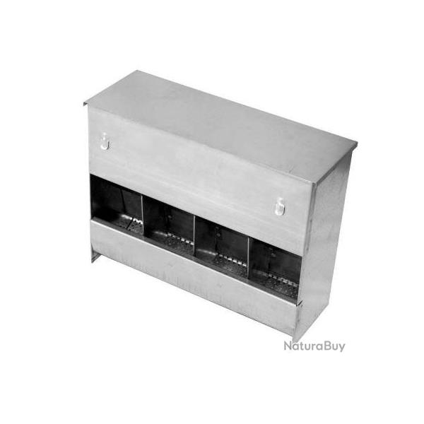 Mangeoire � tr�mie pour lapins 4 compartiments avec couvercle