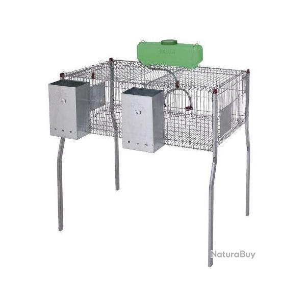Cage pour lapins GAMMA 2 -plancher metal