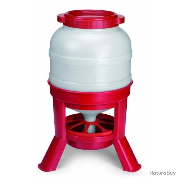 Mangeoire plastique 30 kg avec pieds