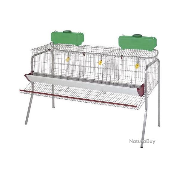Cage pour poule pondeuses 3 compartiments