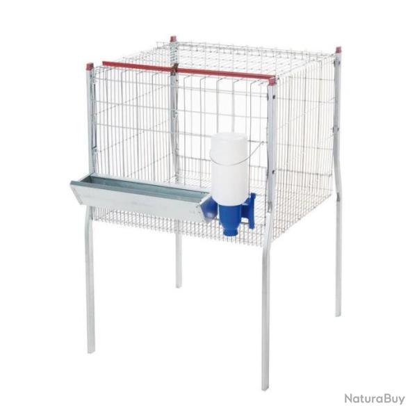 Cage d'engraissement pour poulets 1 compartiment