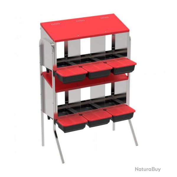 Pondoir pour poules avec pieds (x 36 poules)