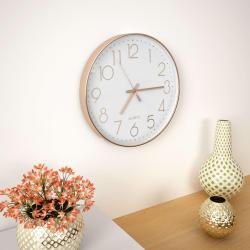 Horloge murale 30 cm Or ros&eacute;