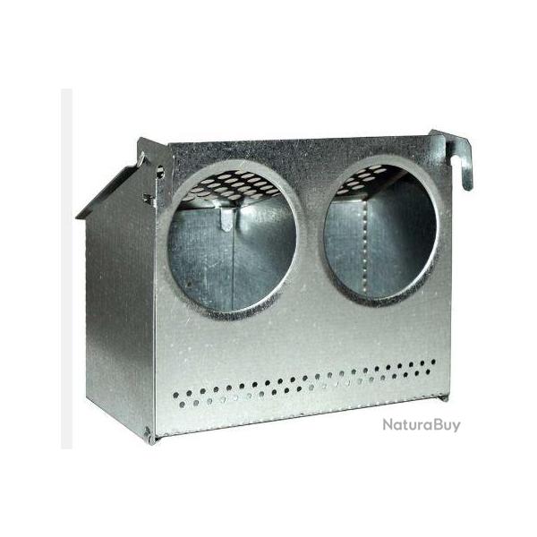 Mangeoire pliage 2 compartiments m�tal pour pigeons
