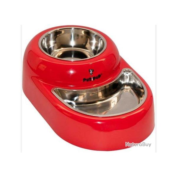 Mangeoire en m�lamine et acier inox. peinte taille M