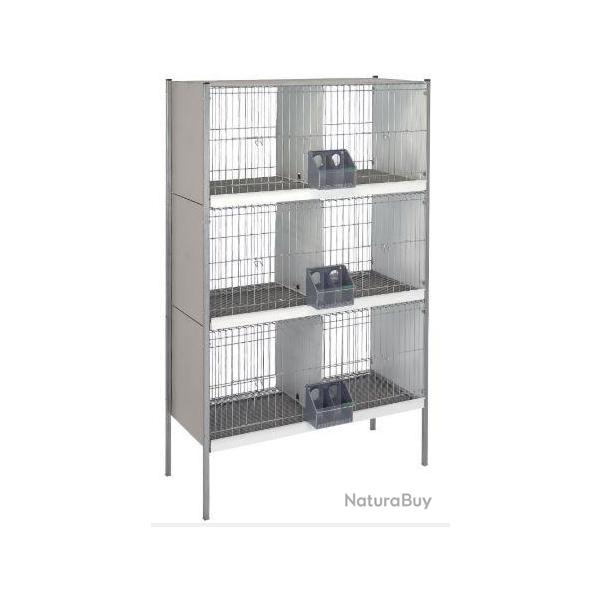 Cage arriere-fil d'acier. avec pieds -3 tages