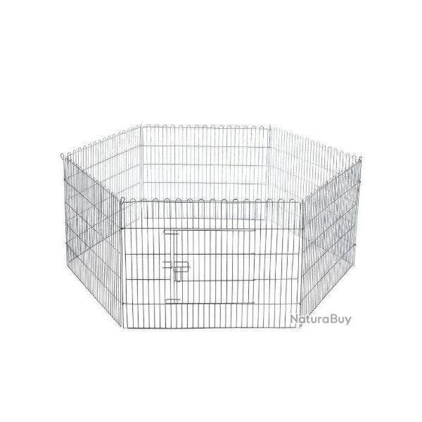 Cage exposition hexagonal grande