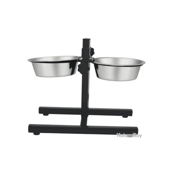 Mangeoire double avec fixation r�gulable taille M