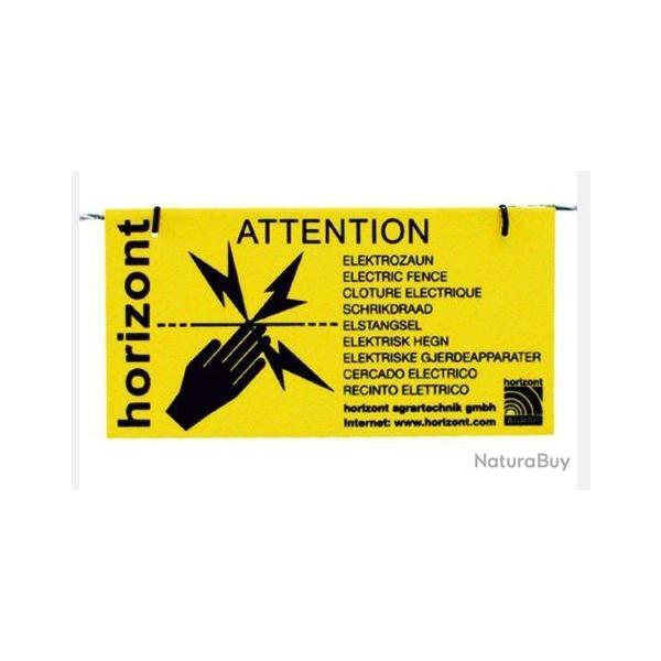 Panneau d'avertissement 2 C. pour berger �lectrique