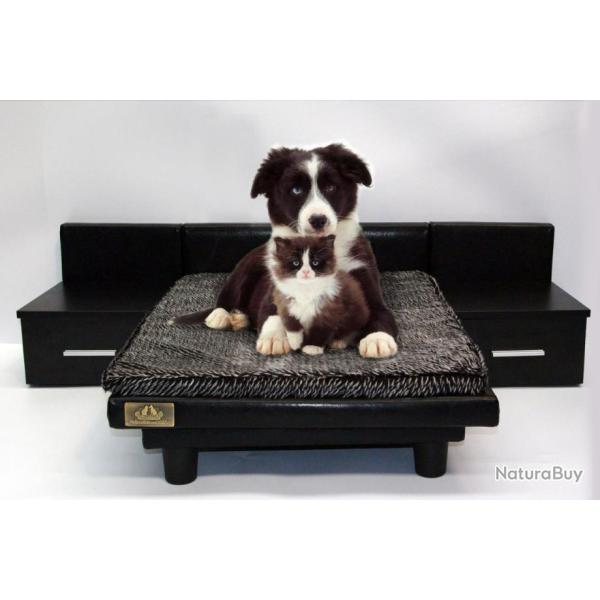 Panier et lit pour chiens et chats Maxi Noir 120 x 88 x 31 cm