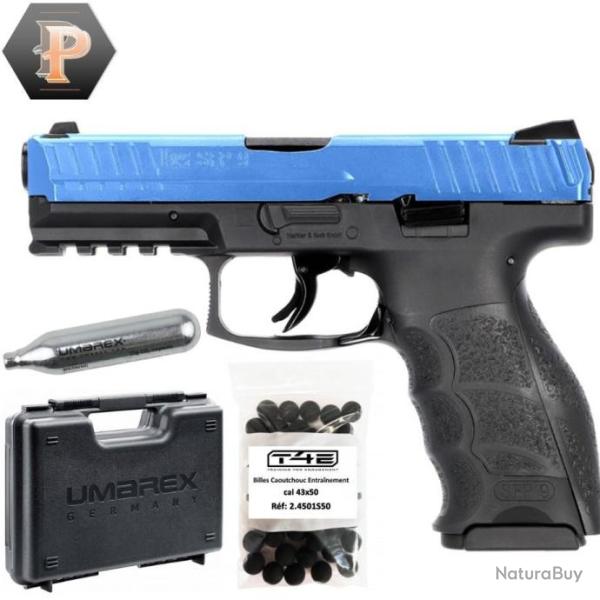 Pistolet HK SFP9 T4E Cal.43 5 J + munitions + capsules + mallette