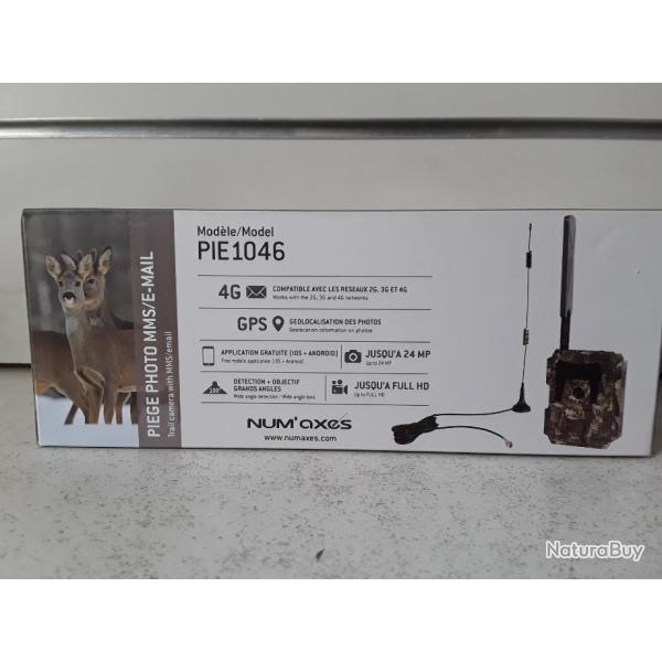 Piege photographique Num axes PIE1046 + piles + carte memoire