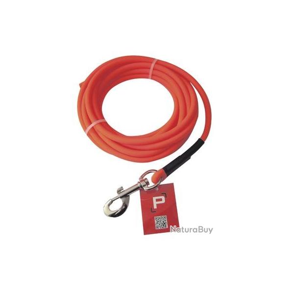 Longe tubulaire orange en pvc 10m