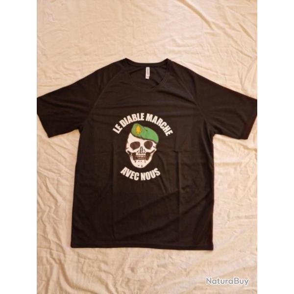 T-shirt L�gion Etrang�re "Le Diable marche avec nous" DESTOCKAGE!!!