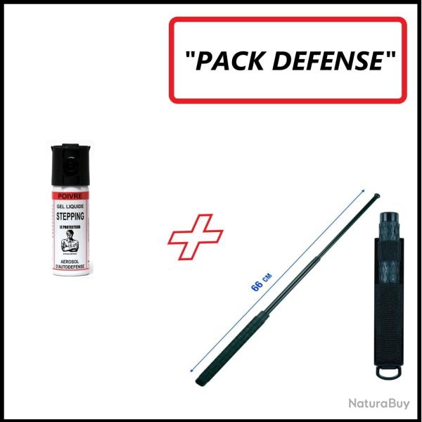 Pack Dfense Lacrymogne + Matraque