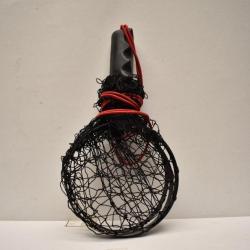 Epuisette raquette pliante