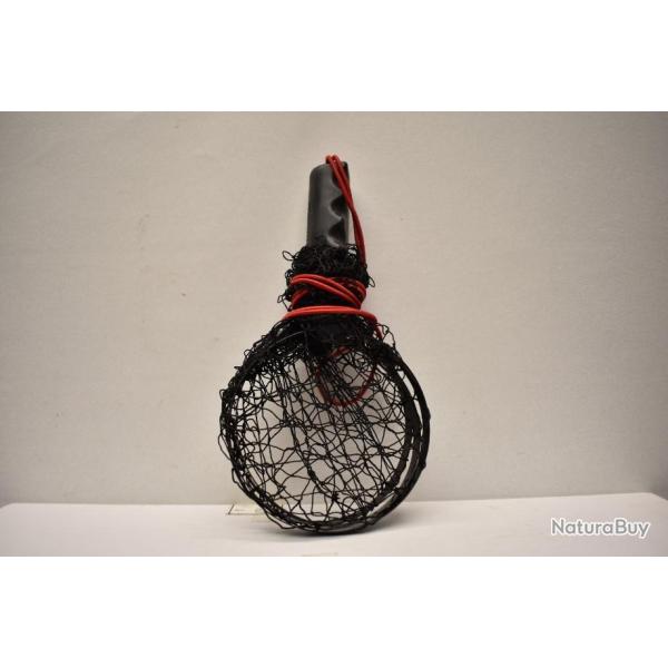 Epuisette raquette pliante